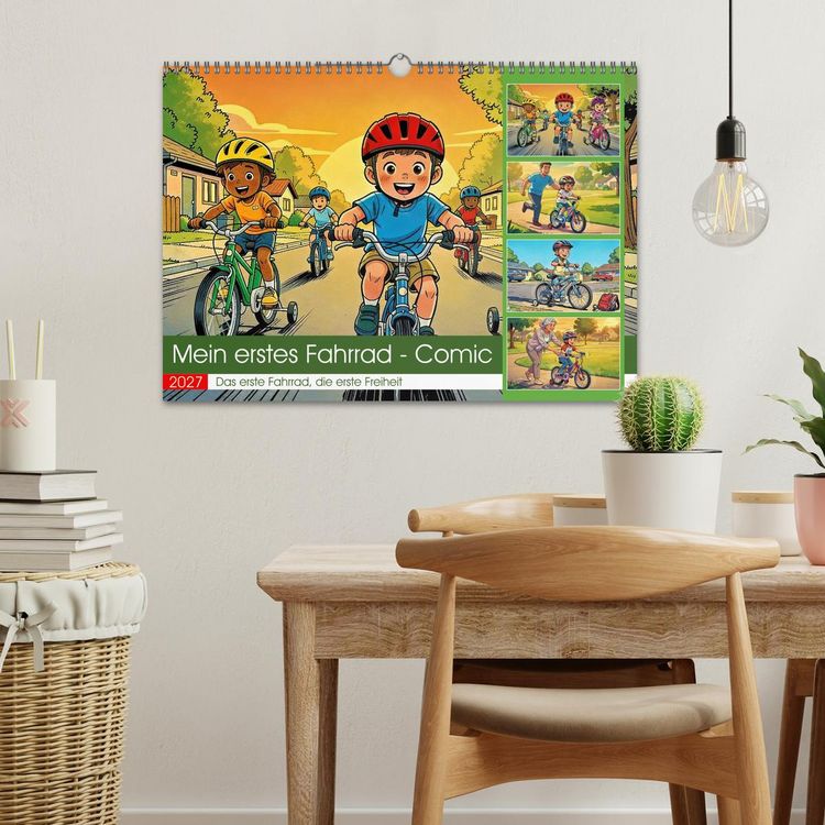 Produktbild: Mein erstes Fahrrad - Comic (Wandkalender 2027 DIN A3 quer), CALVENDO Monatskalender