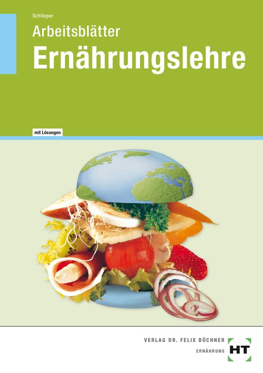 Produktbild: Arbeitsblätter mit eingetragenen Lösungen Ernährungslehre
