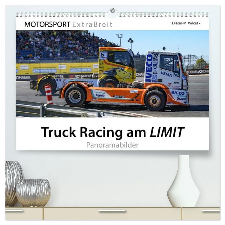 Produktbild: Truck Racing am LIMIT - Panoramabilder (hochwertiger Premium Wandkalender 2026 DIN A2 quer), Kunstdruck in Hochglanz