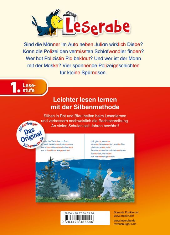 Produktbild: Leserabe mit Mildenberger Silbenmethode - Polizeigeschichten
