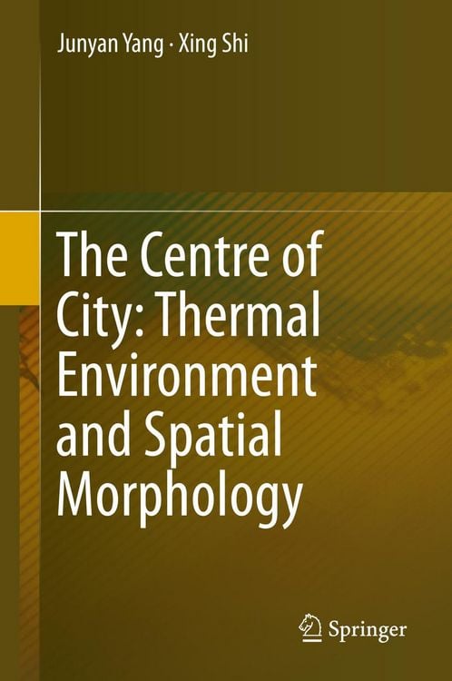 Produktbild: The Centre of City: Thermal Environment and Spatial Morphology