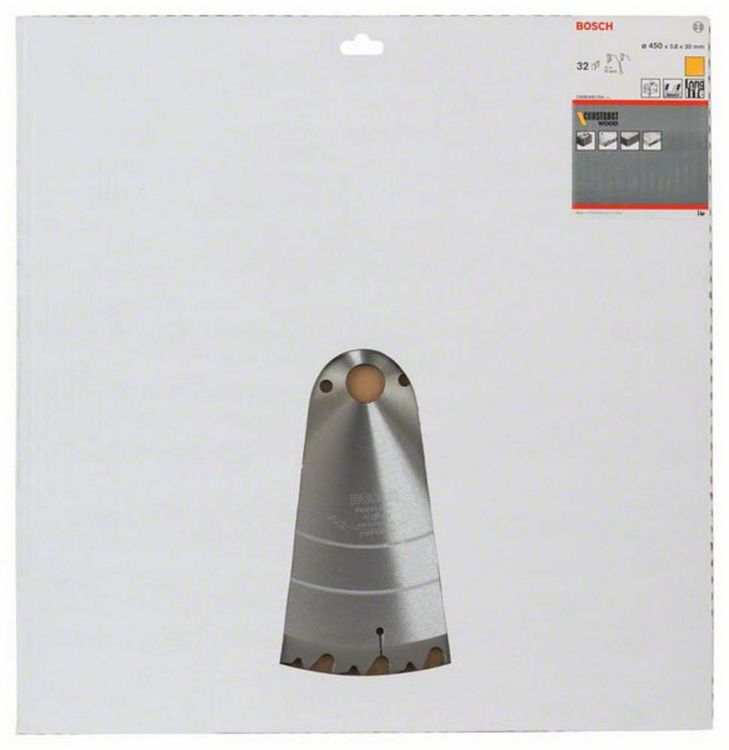 Produktbild: Bosch Accessories Construct Wood 2608640704 Hartmetall Kreiss&auml;geblatt 450 x 30 x 3.8 mm Z&auml;hneanzahl: 32 1 St.