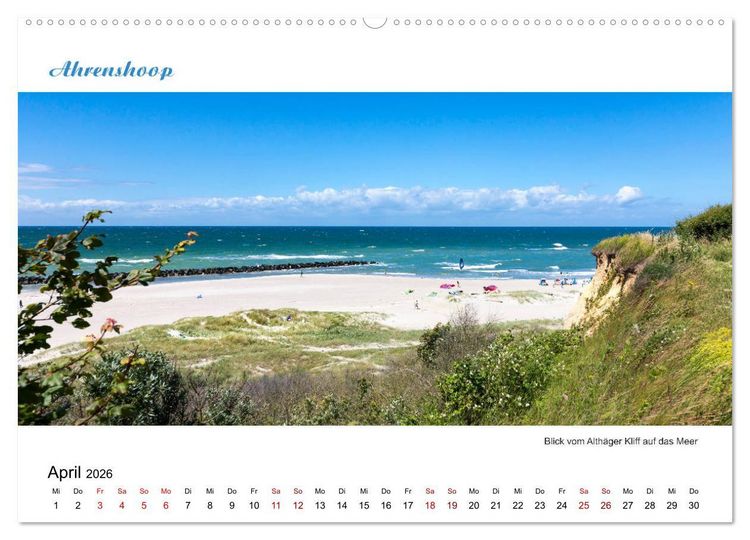 Produktbild: Panorama-Blick Fischland-Darss-Zingst (Wandkalender 2026 DIN A2 quer), CALVENDO Monatskalender