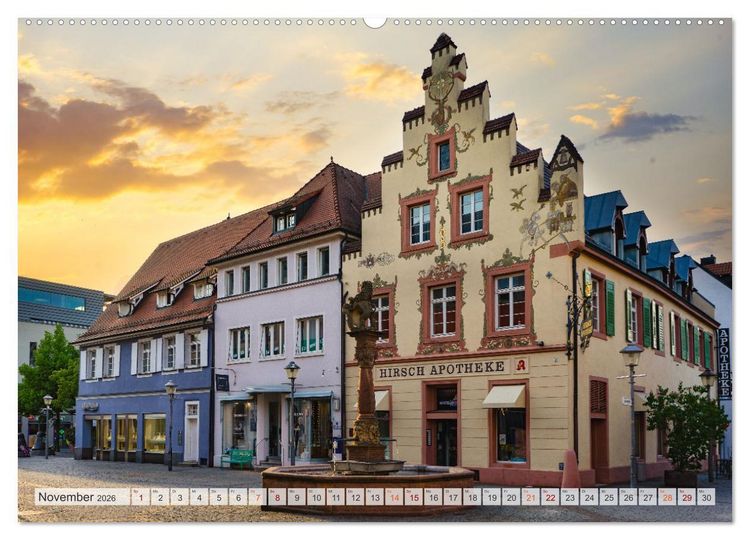 Produktbild: Offenburg Impressionen (Wandkalender 2026 DIN A2 quer), CALVENDO Monatskalender