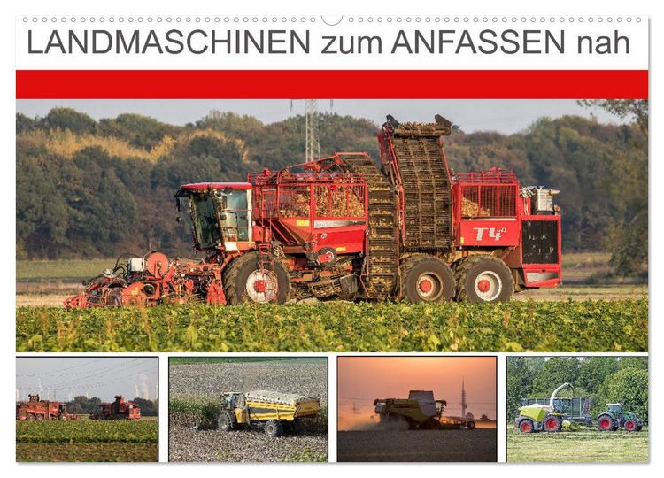 Produktbild: Landmaschinen zum Anfassen nah (Wandkalender 2026 DIN A2 quer), CALVENDO Monatskalender
