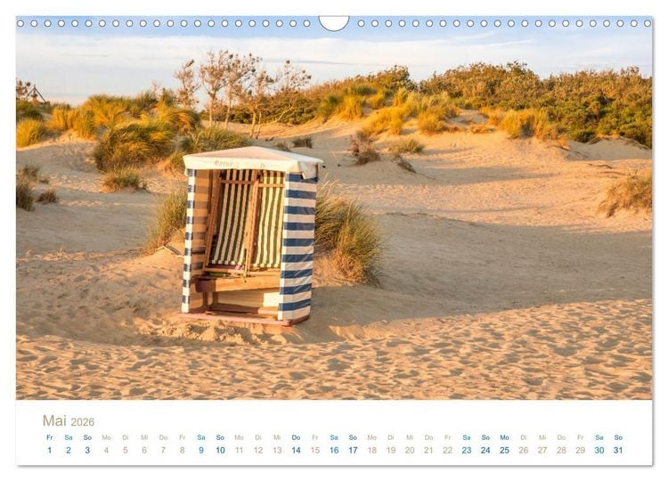 Produktbild: Meine Insel Borkum (Wandkalender 2026 DIN A3 quer), CALVENDO Monatskalender