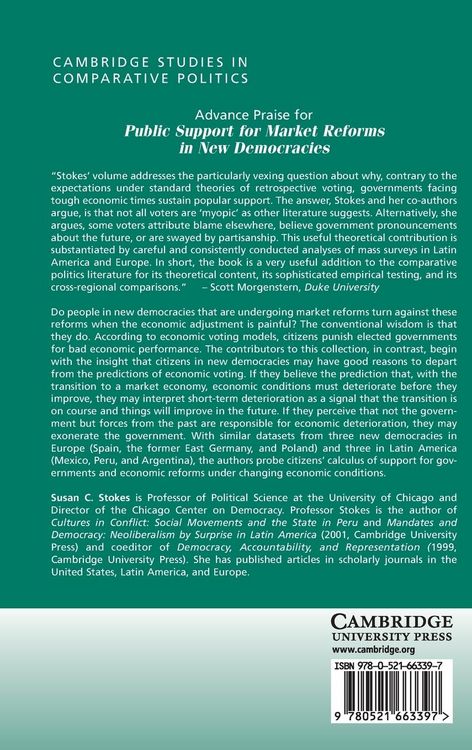 Produktbild: Public Support for Market Reforms in New Democracies