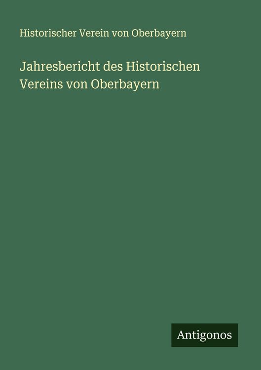 Produktbild: Jahresbericht des Historischen Vereins von Oberbayern