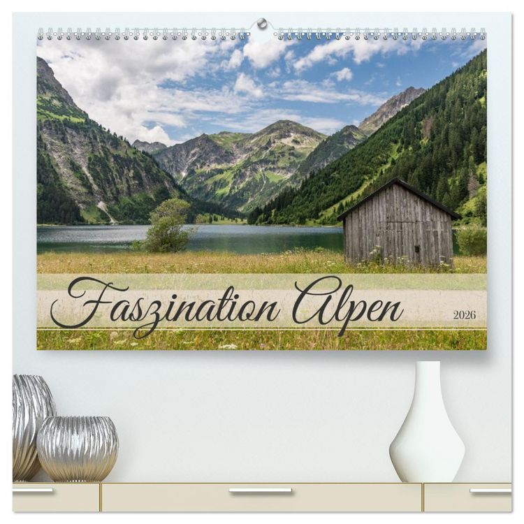 Produktbild: Faszination Alpen (hochwertiger Premium Wandkalender 2026 DIN A2 quer), Kunstdruck in Hochglanz