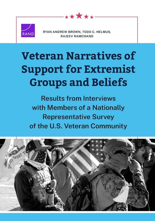 Produktbild: Veteran Narratives of Support for Extremist Groups and Beliefs