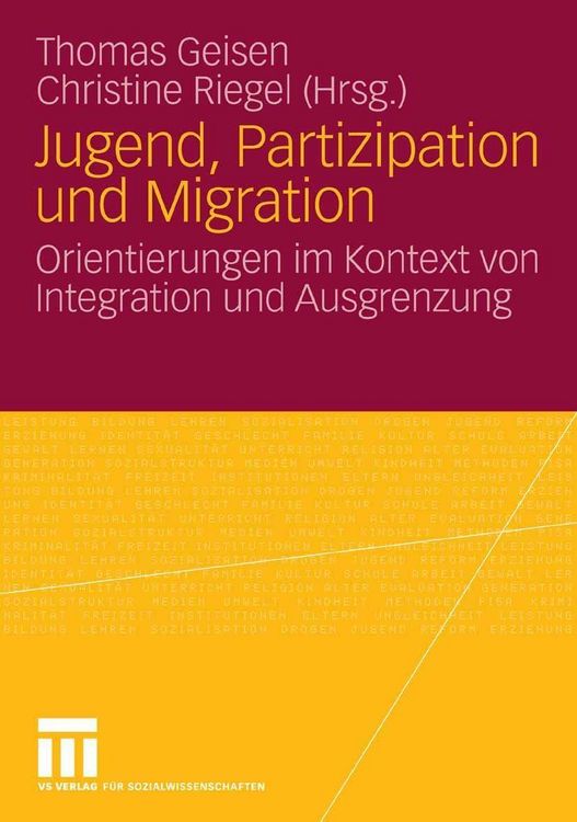 Produktbild: Jugend, Partizipation und Migration