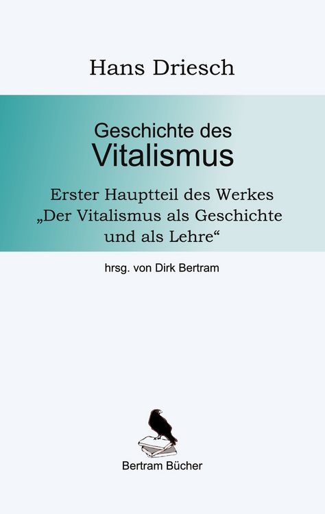 Produktbild: Geschichte des Vitalismus