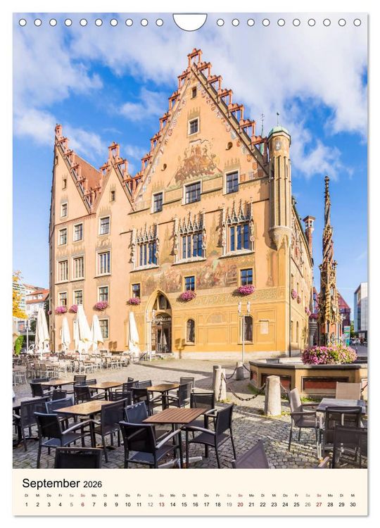 Produktbild: ULM Sehenswerte Orte (Wandkalender 2026 DIN A4 hoch), CALVENDO Monatskalender