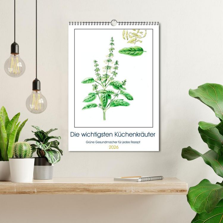 Produktbild: Die wichtigsten K&uuml;chenkr&auml;uter (Wandkalender 2026 DIN A3 hoch), CALVENDO Monatskalender