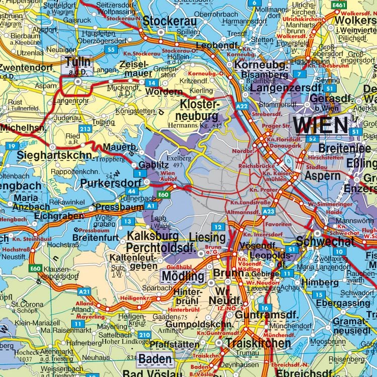 Produktbild: Freytag & berndt Poster &Ouml;sterreich Verwaltung 1:500.000