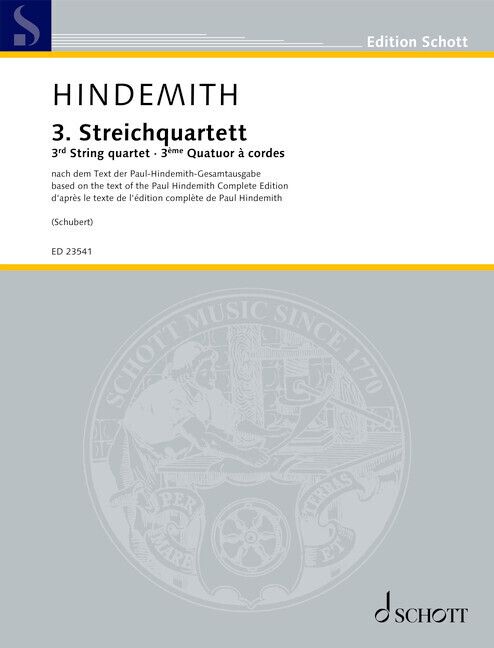 Produktbild: 3. Streichquartett
