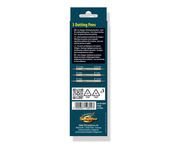Produktbild: MNZ - 3 Dotting Pen's doppelseitig