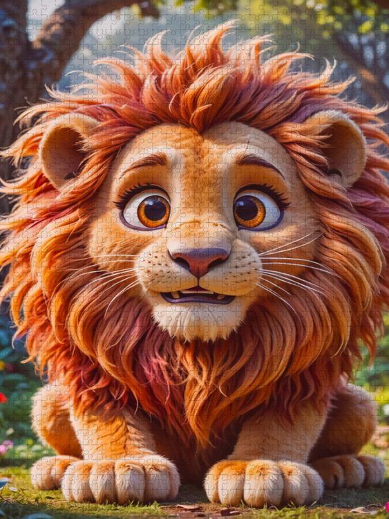 Produktbild: CALVENDO Puzzle Der L&ouml;we | 1000 Teile Lege-Gr&ouml;&szlig;e 64x48cm Foto-Puzzle f&uuml;r gl&uuml;ckliche Stunden