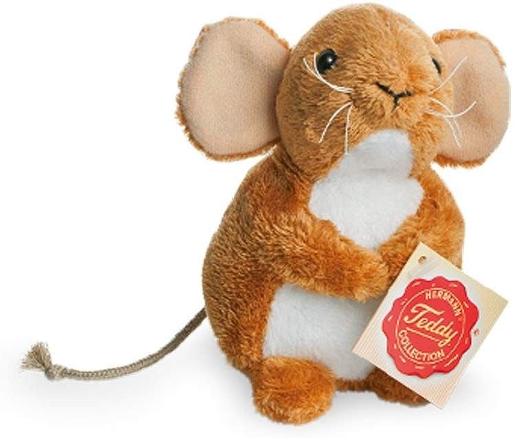 Produktbild: Teddy Hermann 92603 - Maus Pl&uuml;schtier, 11 cm, sortiert, 1 St&uuml;ck