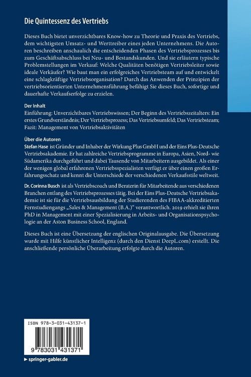 Produktbild: Die Quintessenz des Vertriebs