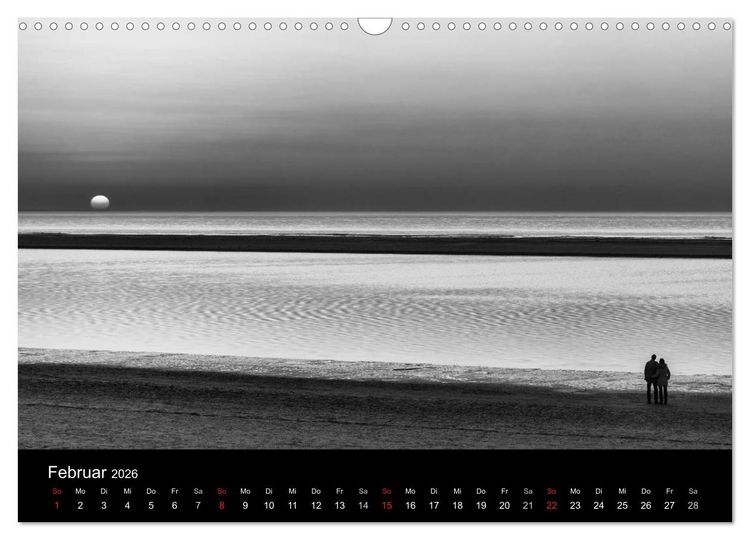 Produktbild: Das Licht in Schwarz und Wei&szlig; (Wandkalender 2026 DIN A3 quer), CALVENDO Monatskalender