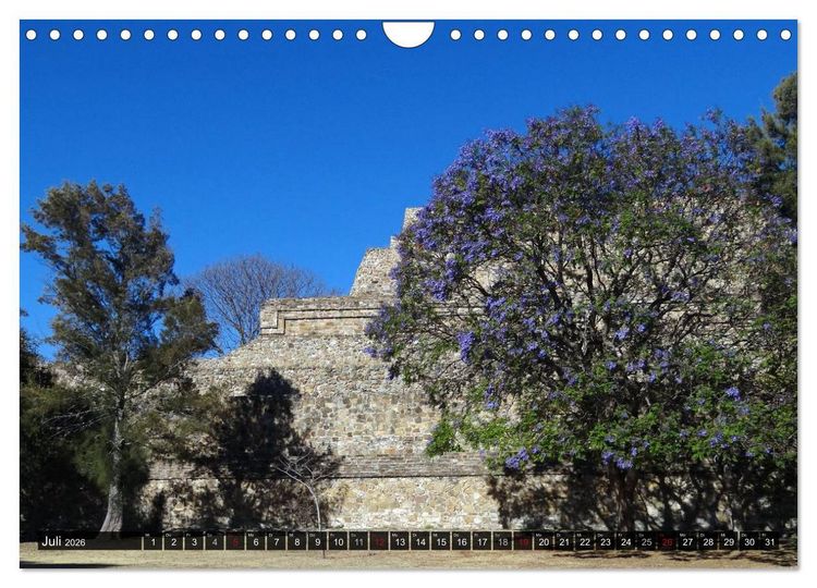 Produktbild: Von Mayas und Azteken - Mexiko, Guatemala und Honduras (Wandkalender 2026 DIN A4 quer), CALVENDO Monatskalender