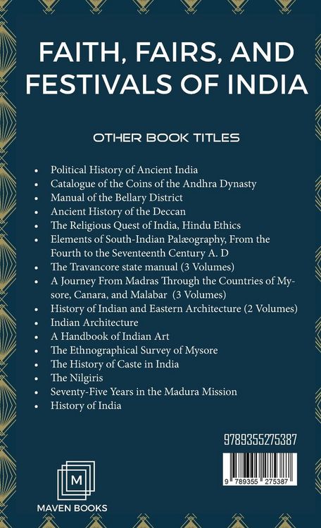 Produktbild: Faith, Fairs, and Festivals Of India
