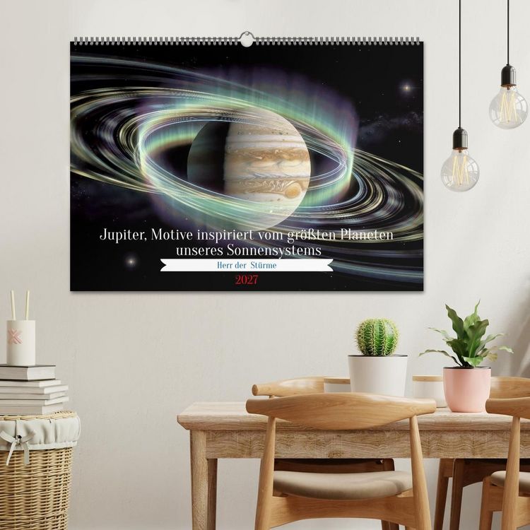 Produktbild: Jupiter, Motive inspiriert vom gr&ouml;&szlig;ten Planeten unseres Sonnensystems (Wandkalender 2027 DIN A2 quer), CALVENDO Monatskalender