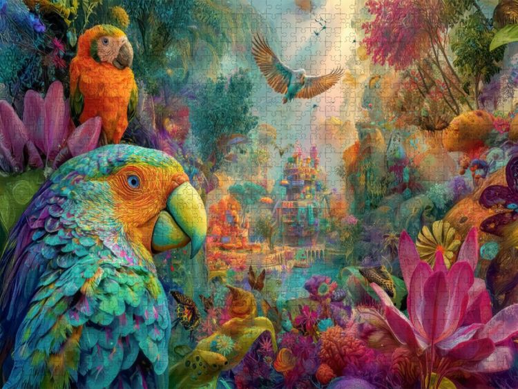Produktbild: CALVENDO Puzzle Dschungel-Zauber | 2000 Teile Lege-Gr&ouml;&szlig;e 90x67cm Foto-Puzzle f&uuml;r gl&uuml;ckliche Stunden