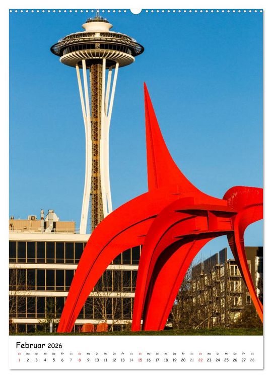 Produktbild: Seattle - Moderne Stadt des Nordwestens (hochwertiger Premium Wandkalender 2026 DIN A2 hoch), Kunstdruck in Hochglanz