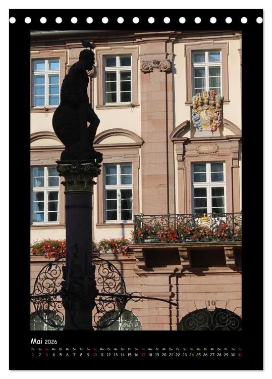 Produktbild: Odenwald & Bergstra&szlig;e (Tischkalender 2026 DIN A5 hoch), CALVENDO Monatskalender