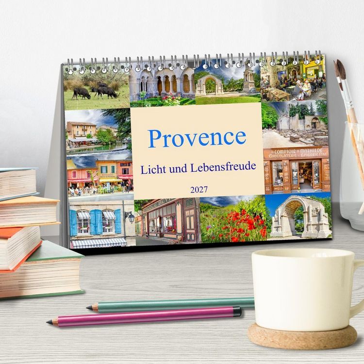 Produktbild: Provence. Licht und Lebensfreude (Tischkalender 2027 DIN A5 quer), CALVENDO Monatskalender