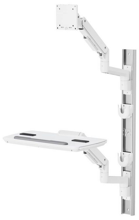 Produktbild: SpeaKa Professional Monitor-Wandhalterung SP-MM-961 1 Display(s) 43,2cm (17\") - 124,5cm (49\") Wei&szlig; H&ouml;henverstellbar, Schwenkbar
