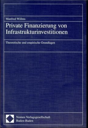 Produktbild: Private Finanzierung von Infrastrukturinvestitionen