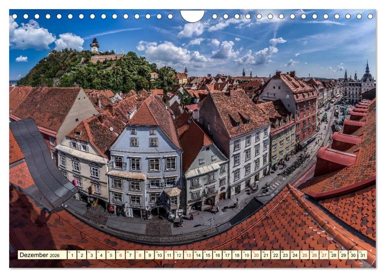 Produktbild: Mein Graz. Perle an der Mur (Wandkalender 2026 DIN A4 quer), CALVENDO Monatskalender