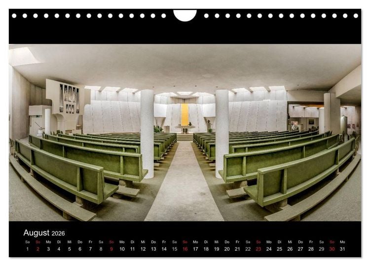 Produktbild: Kapellen, Kirchen und Kathedralen 2026 (Wandkalender 2026 DIN A4 quer), CALVENDO Monatskalender