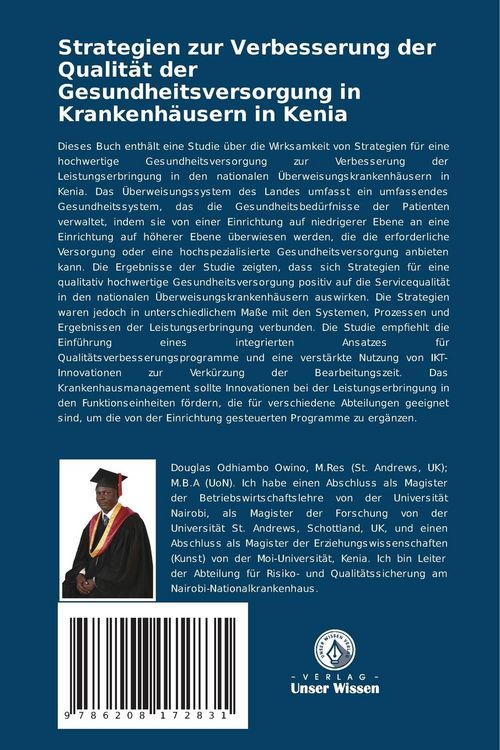 Produktbild: Strategien zur Verbesserung der Qualit&auml;t der Gesundheitsversorgung in Krankenh&auml;usern in Kenia
