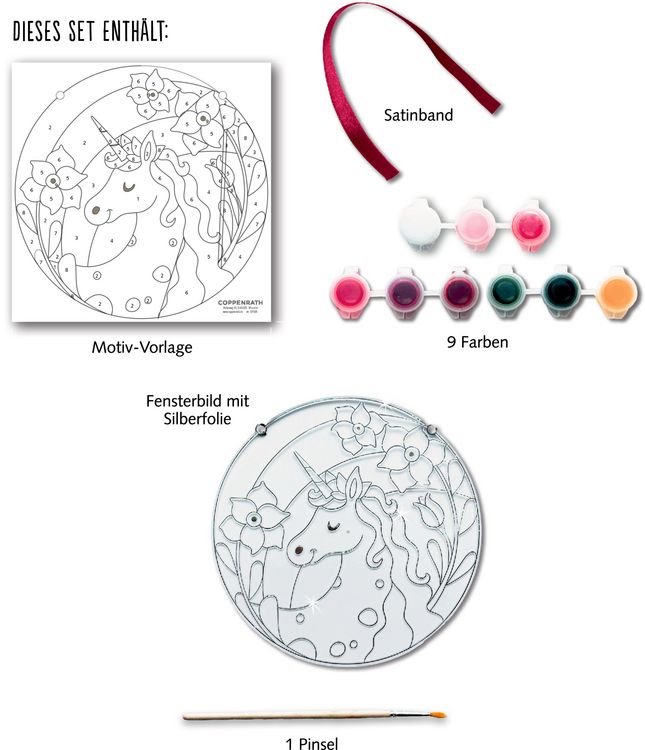 Produktbild: Suncatcher Fensterbild bemalen