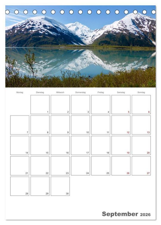 Produktbild: Alaska f&uuml;r alle die genug vom tr&auml;umen haben (Tischkalender 2026 DIN A5 hoch), CALVENDO Monatskalender