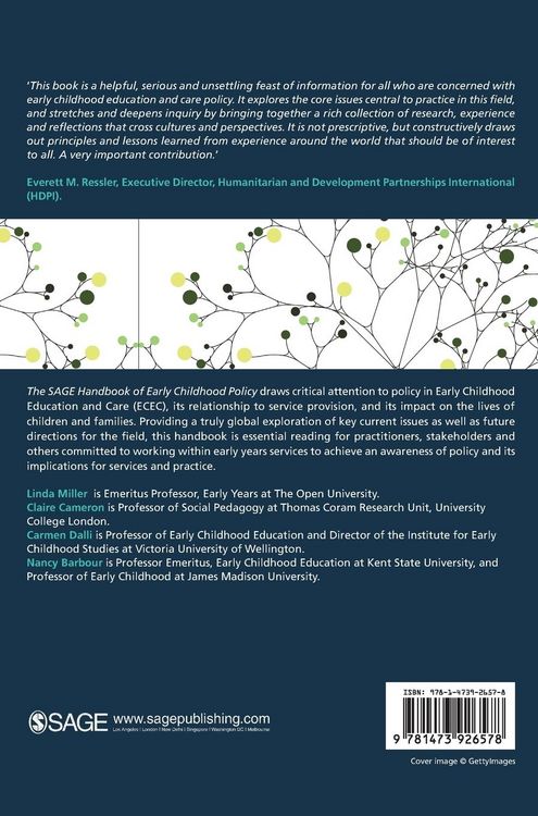Produktbild: The SAGE Handbook of Early Childhood Policy