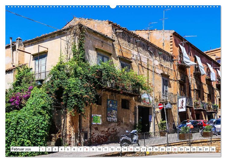 Produktbild: Sizilianische Urspr&uuml;nglichkeit Castelbuono (Wandkalender 2026 DIN A2 quer), CALVENDO Monatskalender