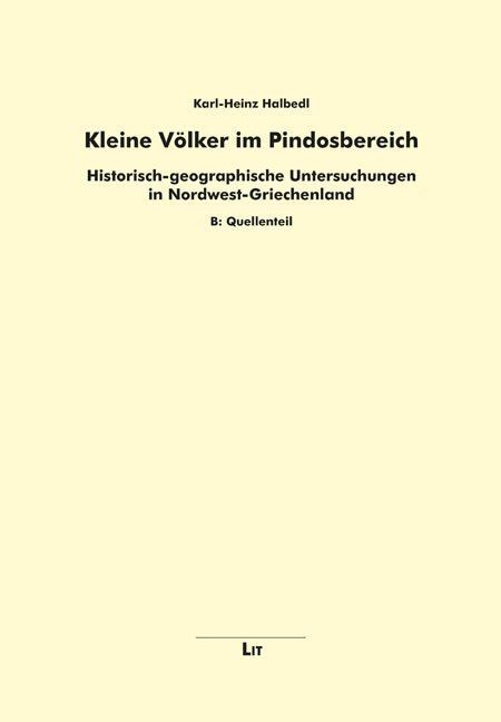 Produktbild: Halbedl, K: Kleine V&ouml;lker im Pindosbereich
