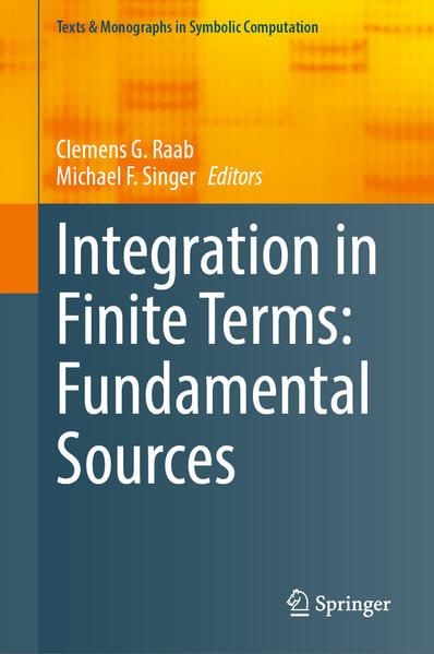 Produktbild: Integration in Finite Terms: Fundamental Sources