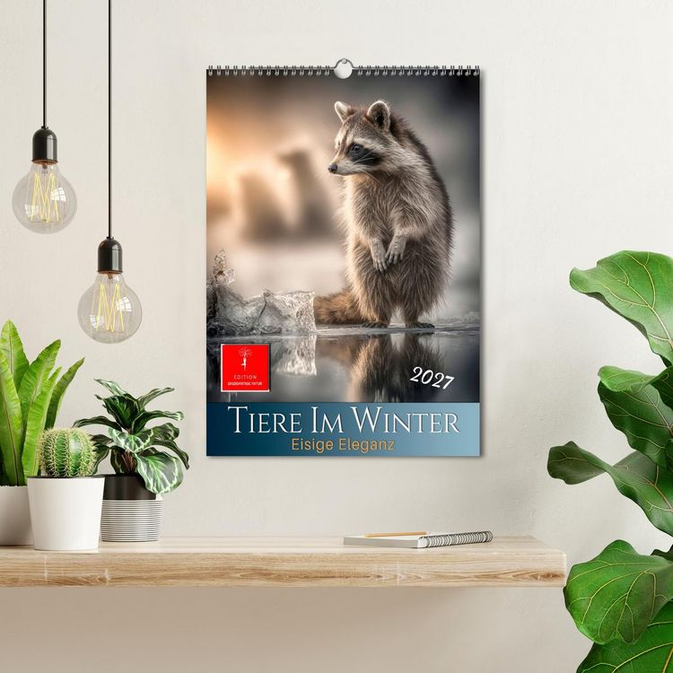 Produktbild: Tiere im Winter - eisige Eleganz (Wandkalender 2027 DIN A3 hoch), CALVENDO Monatskalender