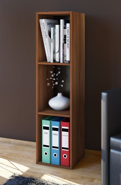 Produktbild: Holz Stand Regal Aufbewahrung Deko B&uuml;cher Mendas 3