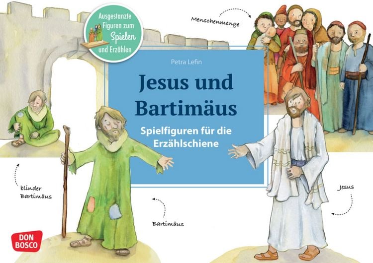 Produktbild: Jesus und Bartim&auml;us. Erz&auml;hlschienen-Figurenset
