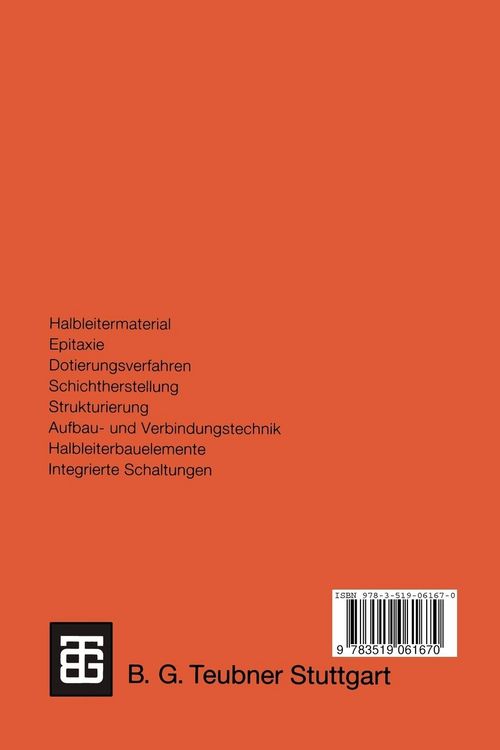 Produktbild: Einf&uuml;hrung in die Halbleitertechnologie