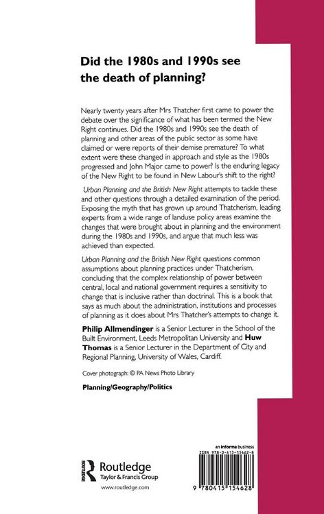 Produktbild: Urban Planning and the British New Right