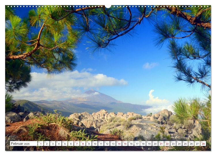 Produktbild: Teneriffa - Insel der Gl&uuml;ckseligen (Wandkalender 2026 DIN A2 quer), CALVENDO Monatskalender