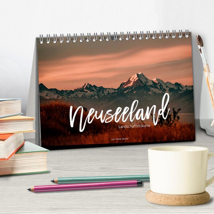 Produktbild: Neuseeland - Landschaftstr&auml;ume (Tischkalender 2026 DIN A5 quer), CALVENDO Monatskalender